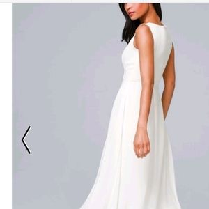 Sleeveless overlay White jumpsuit